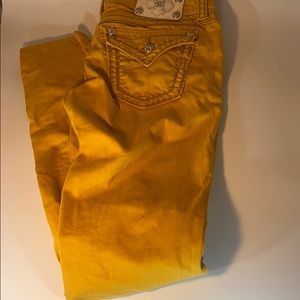 Miss me jeans 32 x 30 mustard color